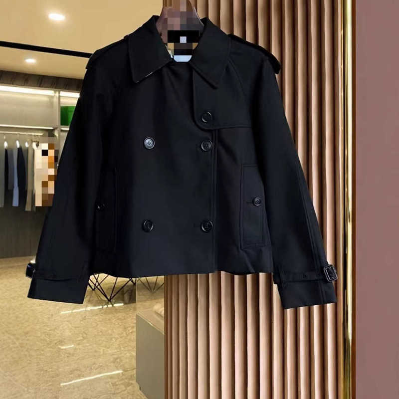 designer Women's Trench Coats New Model Boutique Quality Casual Comfortable Petite Women's British Style Classic Short Trench Coat Women&#