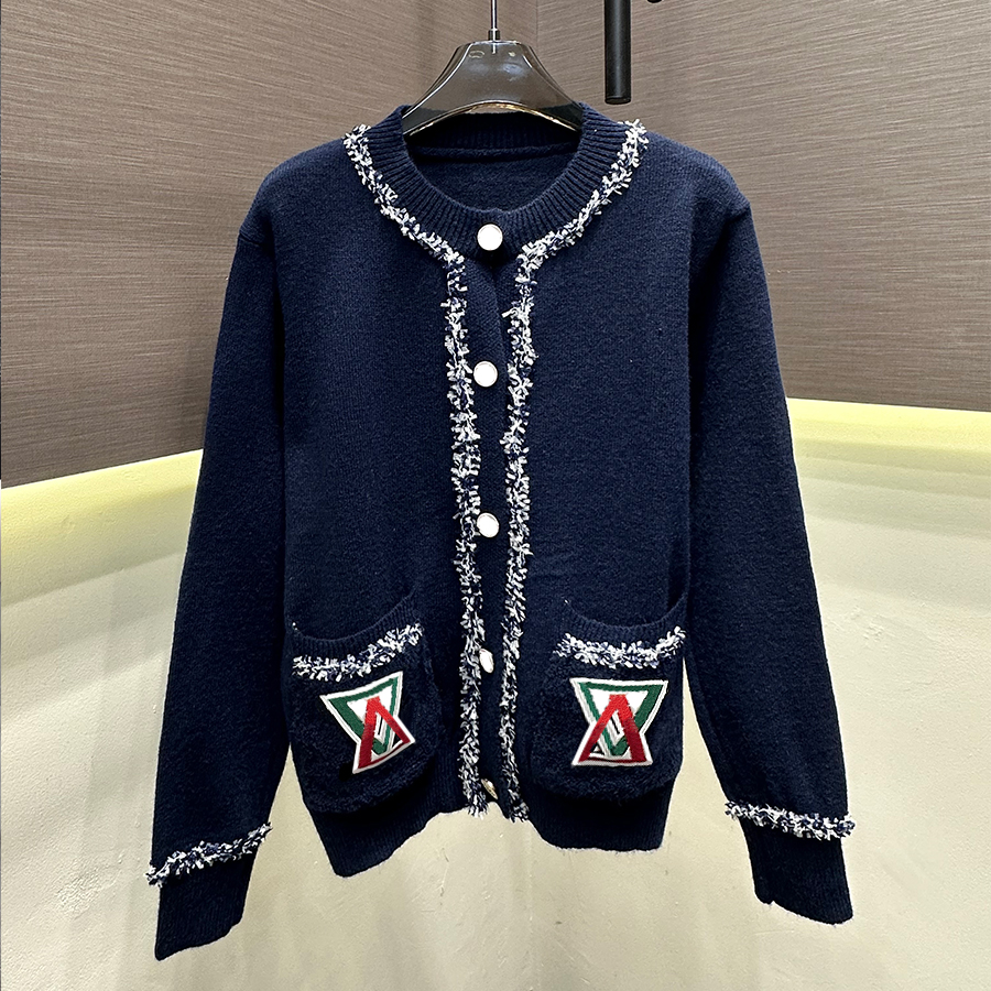 Designer Pull Cardigan Femmes Automne Classique Cardigan Lettre Tricot Mode À Manches Longues Femmes Haut De Gamme Jacquard Cardigan Tricot Pulls
