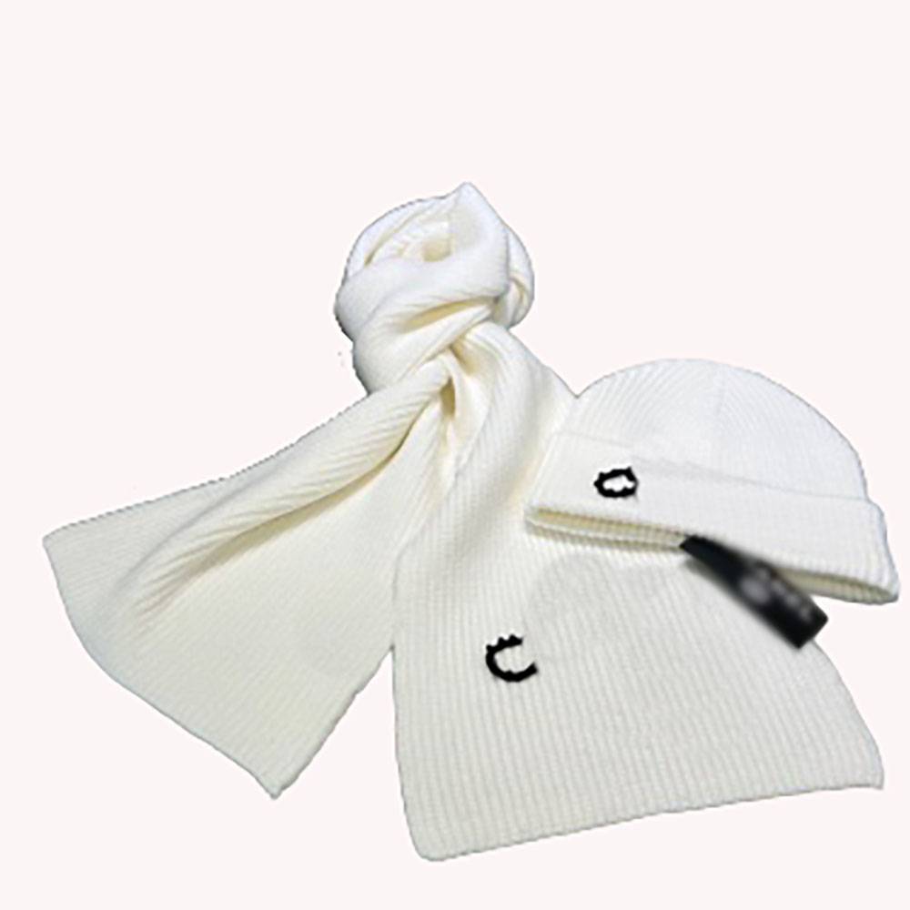 Conjunto de gorros y bufandas de lana, clásico y acogedor conjunto de gorro y bufanda de lana, elementos esenciales cálidos para el invierno para cl