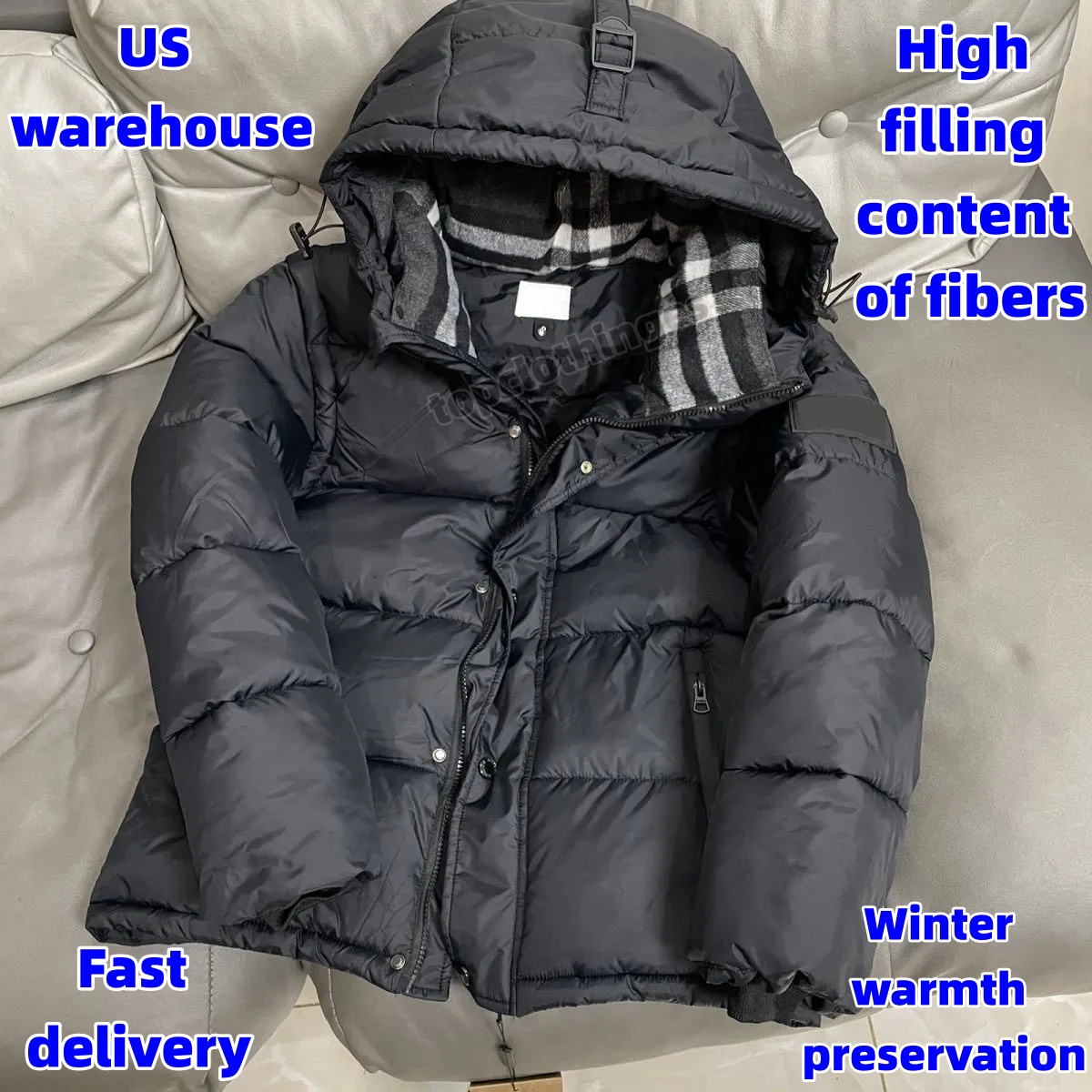 Designer Puffer Jackets Men Women Mens Jacket Warm Coat Letter Print Clothing Couple Street Style Winter Winterjacke Down Parka Waterproof
