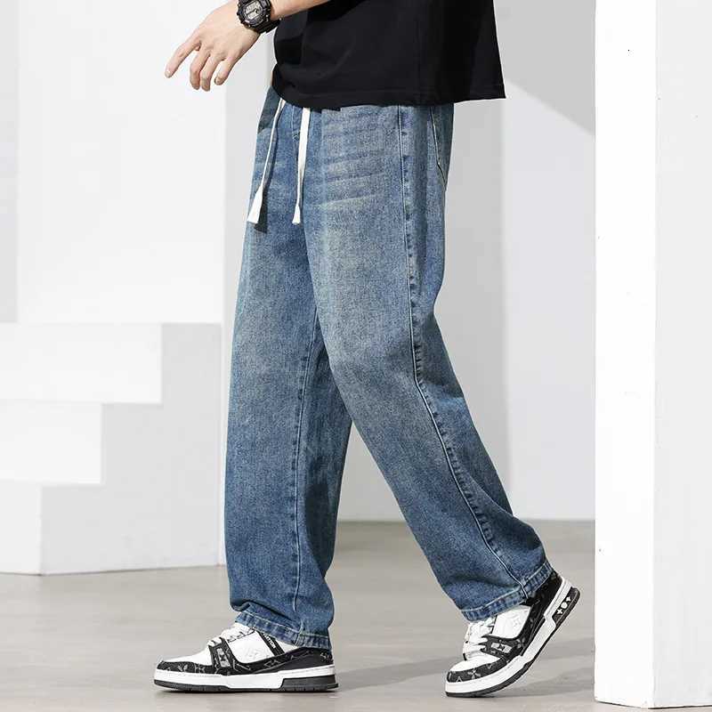 Men's 2026 Spring/summer Jeans Men Straight Leg Loose Casual Pants Korean Version Trendy Versatile Trousers D260927 86