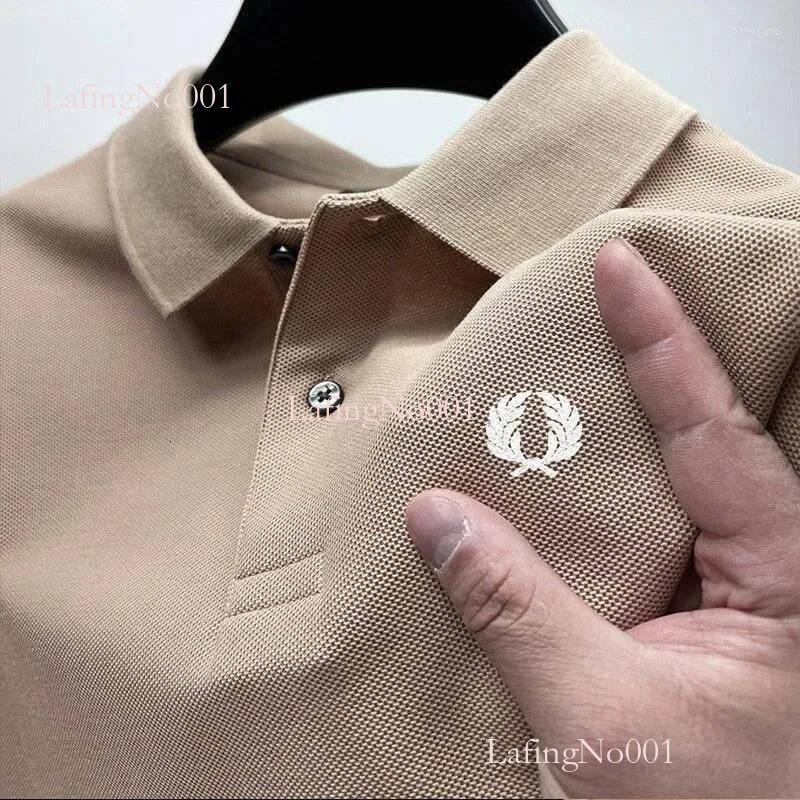 Mens Polo Freds Perrys Shirt Summer Quick Drying High Quality Designer Business Breathable Sports Hiking Casual Classic Advanced Fredity Perrylies S