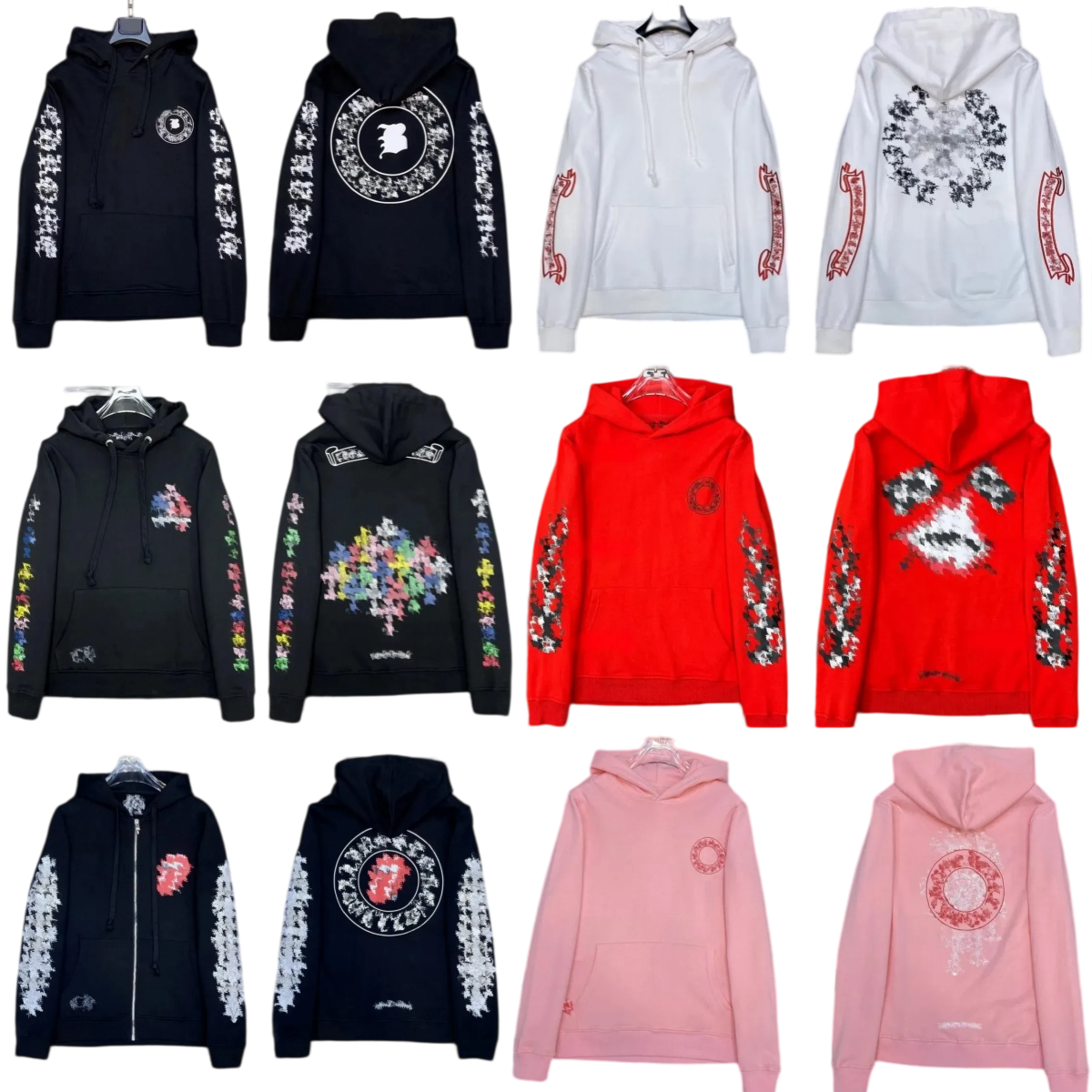 NEW Chrome Hoodie Top Quality Hoodies Designer Hoodies Sweatshirts Hip Hop Running Jacket Pullover Hooded Cardigan Loose Man Hoody Women Sweaters Y2