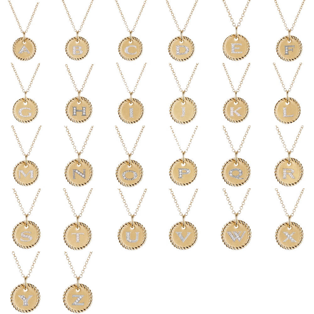 2026 New Simple Style Letter Pendant Necklace, Exquisite and Elegant Jewelry Suitable for Any Occasion, Can Be Worn By Men and Women XL13