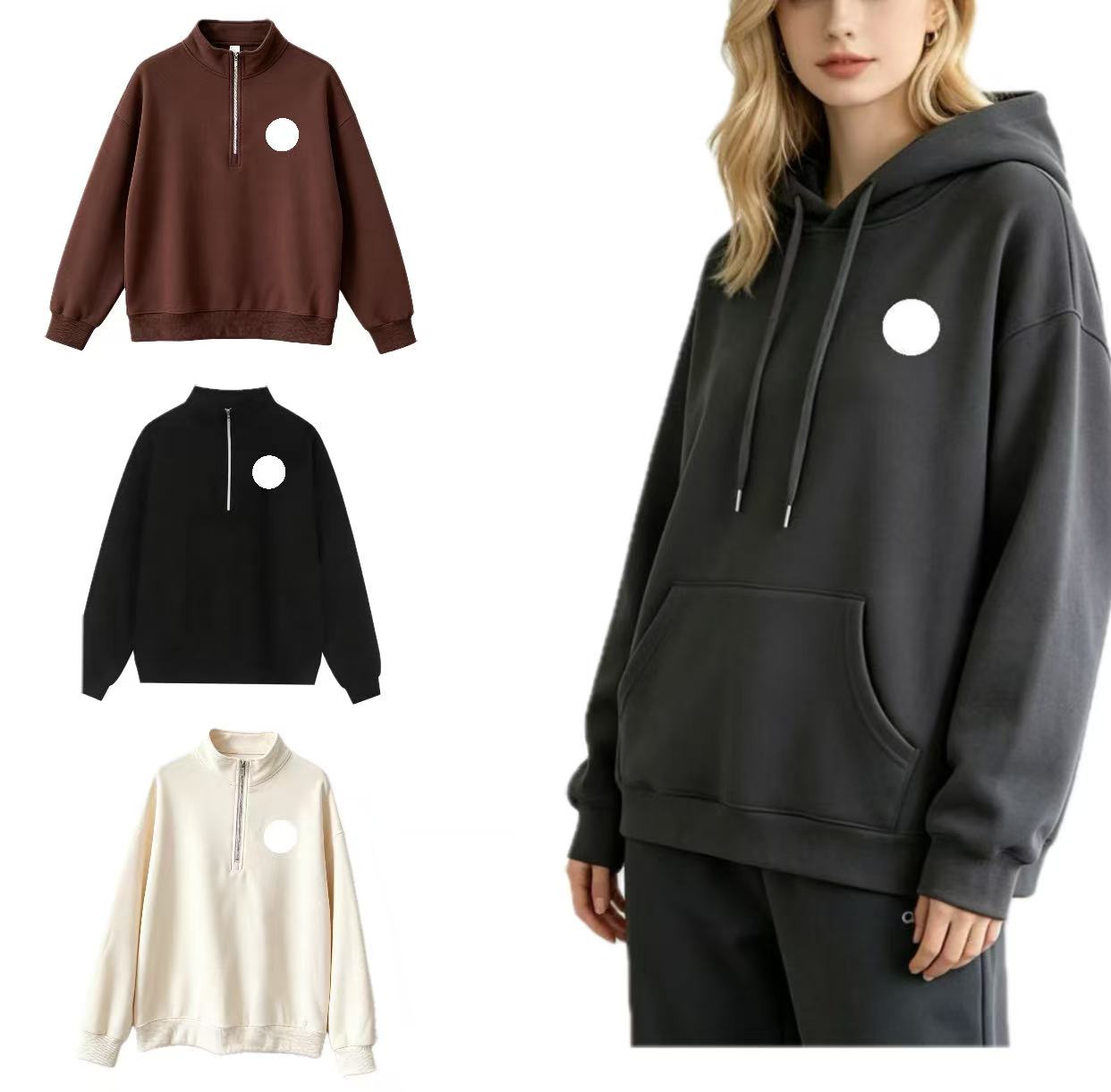 Mens Womens Yoga Outfit Hoodie Sweatshirt Round Neck Pullover Loose Long Sleeve Top Fitness Exercise Sportswear Gym For Men Women Designer Hoodie to