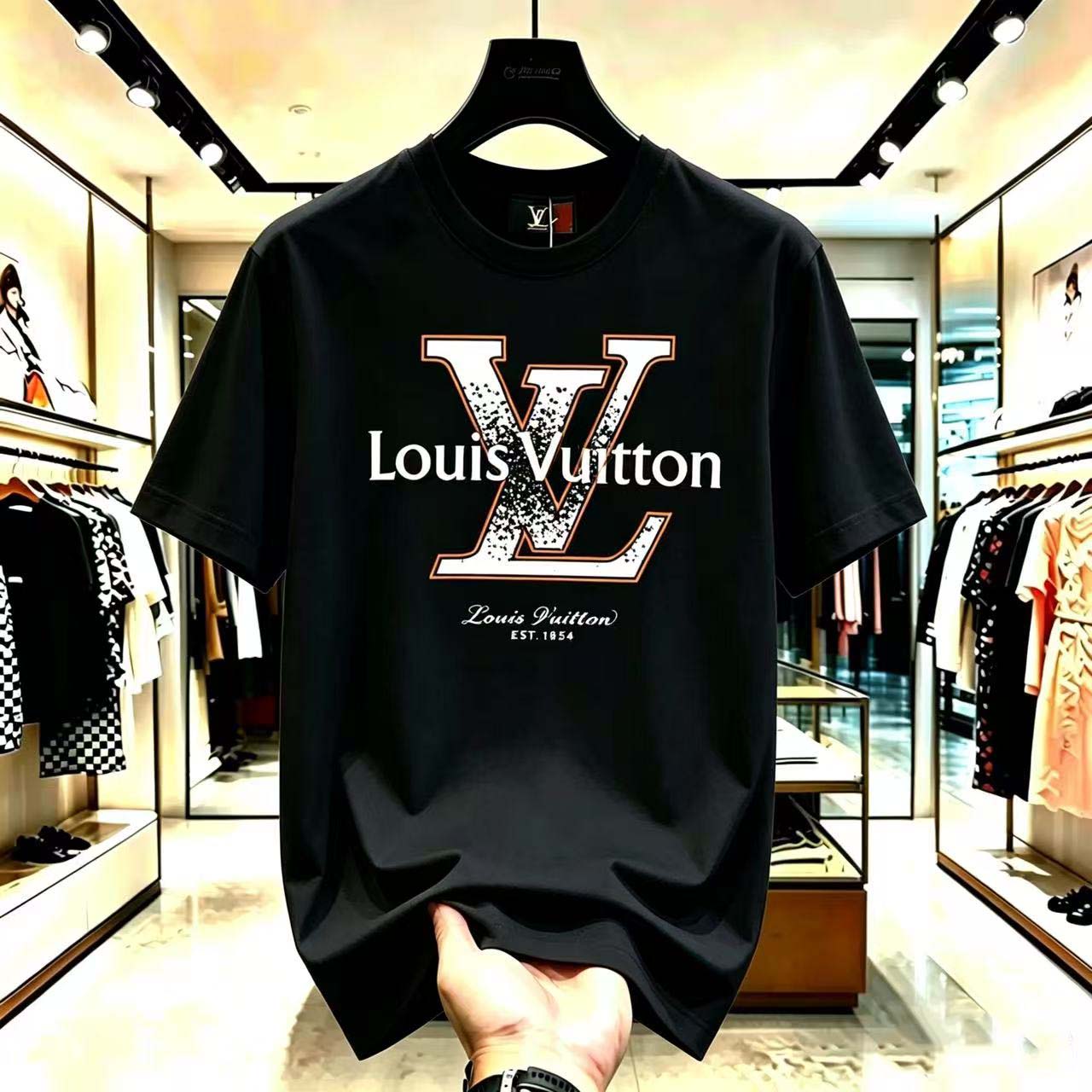 Mens T-Shirts Designer T-shirt Casual Mens Womens T-shirt Letters 3D Stereoscopic printed short sleeve best-selling lux men's clothing Asian si