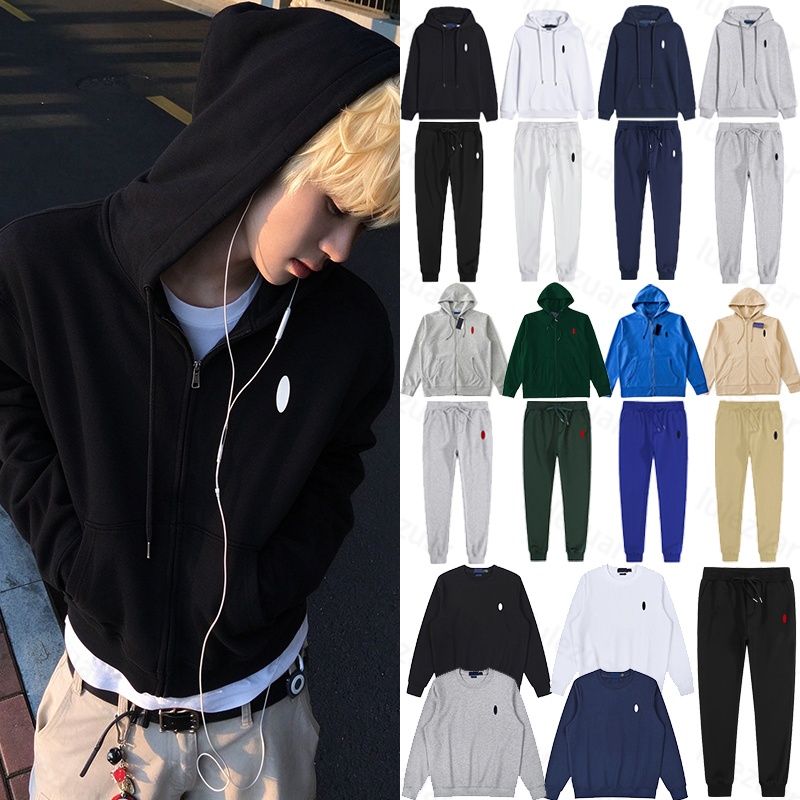 Designer Mens Embroidered Hoodie Mens Jacket Mens Womens Zippered Hoodie Round Neck Headless Foot binding Pants Multi Style Sportswear