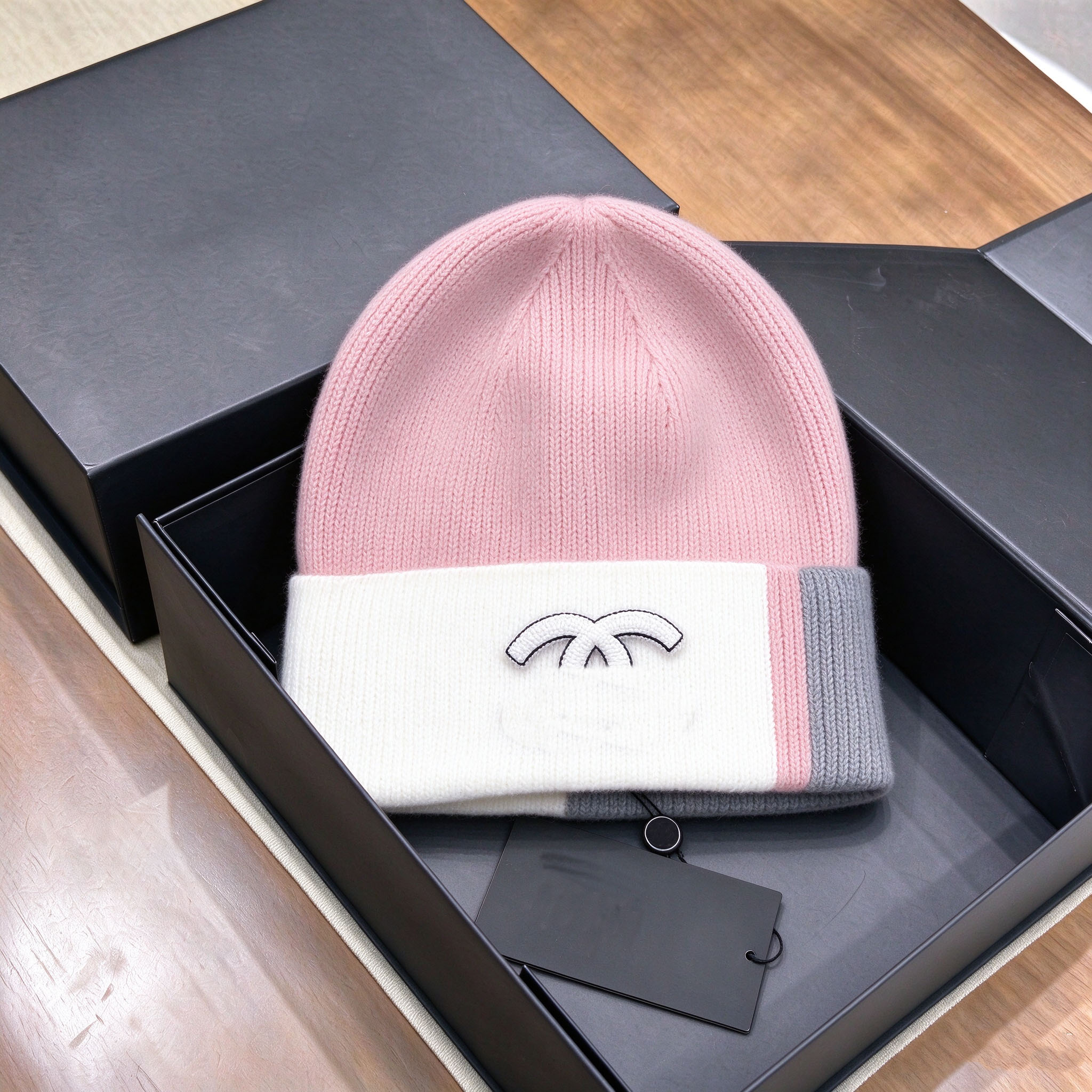 designer beanie for women hat winter wool knitted color blocking fine line letters classic hats warm casual simple styles