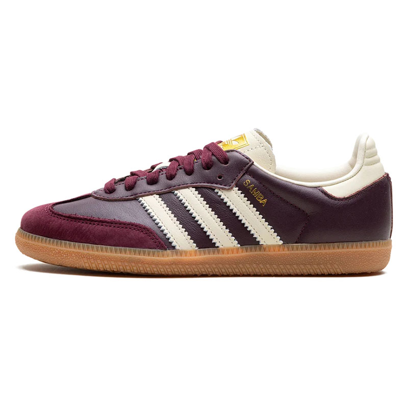 Adidas Samba OG shoes designer men women vintage casual sneakers classic outdoor sports trainers Leopard Cream Orange Maroon Silver Metallic White B