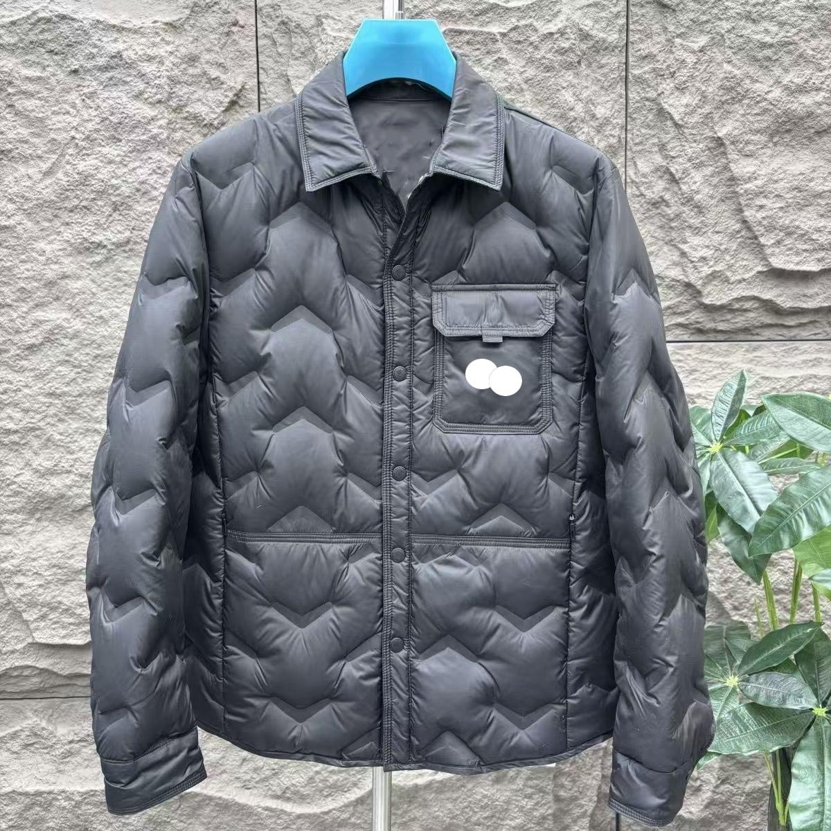 Mens Downs Parkas Puffer Jacket Hoodie Fur Wind Coat Puffy Thick Warm Coats Long Sleeves Pockets Budge Embroidery Brand Coats Big Outwears Tops Jack