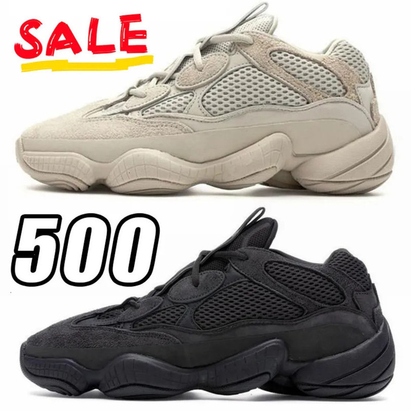 adidas Yeezy 500 running shoes sneakers Low Top Skate Shoe Upper Leather rubber Outsole Lace Up designer Footwear women Trainers shoe