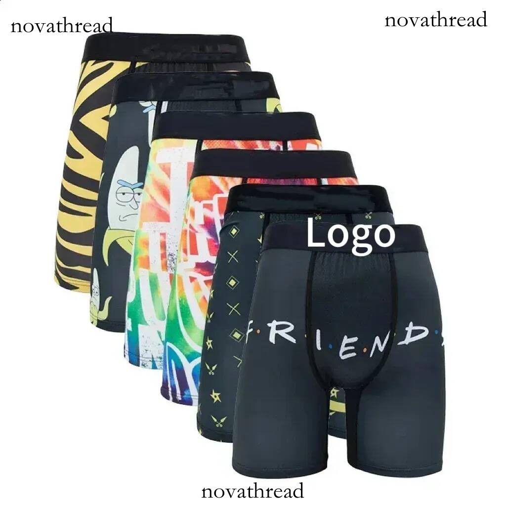 Psdslysboxers 6Pcs Underwear Fashion Printed psditys Cueca Male Pantiesy Lingerie Men Underpants Boxer men desiner Briefs Sexy SXXL Mens Boxers Trun