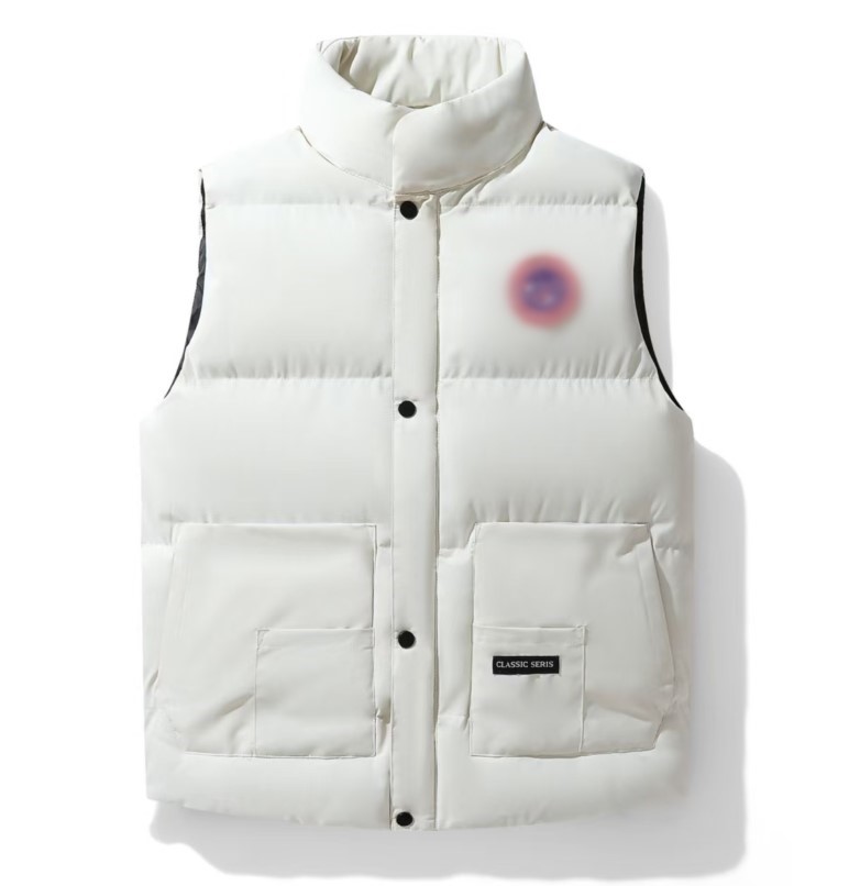 Mens Puffer Vests High quality Badge pattern Designer Down Vests Unisex Couple Bodywarmer Mans Jacket Sleeveless Outdoor Outerwear men winter coat