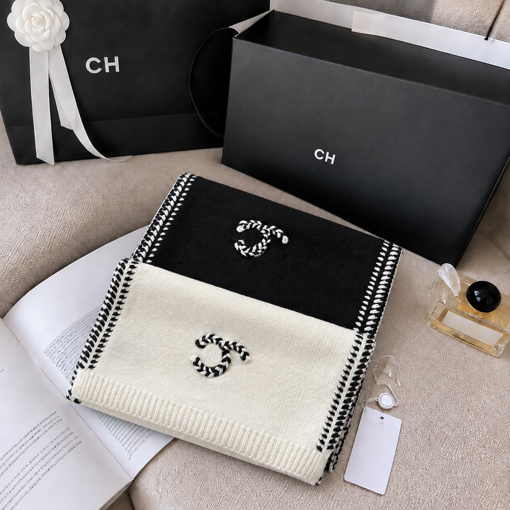 luxury designer scarf Luxury Scarf cashmere wool Knitted Scarf scarfs Thick Shawl Women Long Winter 35*180cm with box Soft to the touch fluffy like