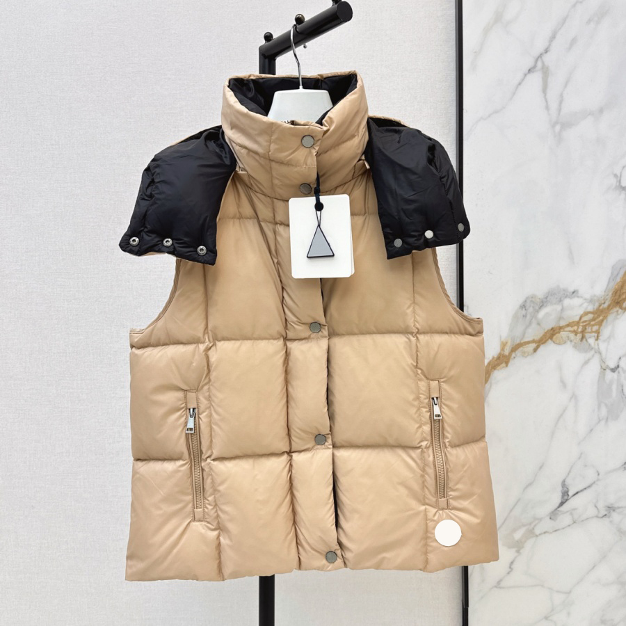 Designer Vest Classic Down Jacket Fashion Coats Casual Hooded Vests Women Short Style Warm Vest Down Jacket Thick Classic Men and Women Casual Re