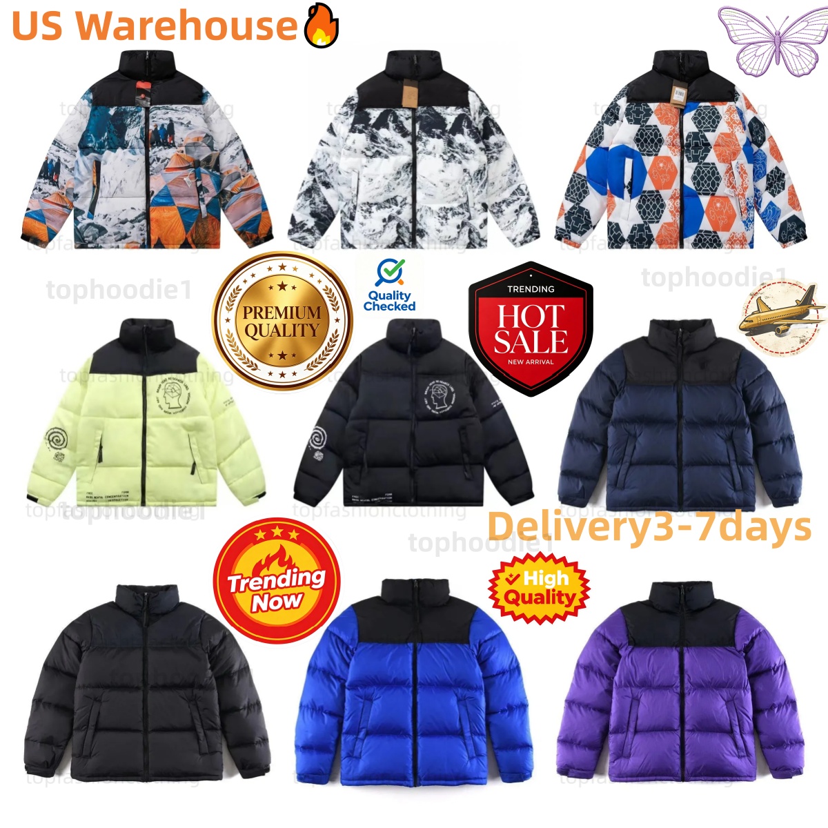 winter outerwear aaanorthess face unisex men zipper peak purple 700 filldown puffer jacket long sleeve designer down coats 5a