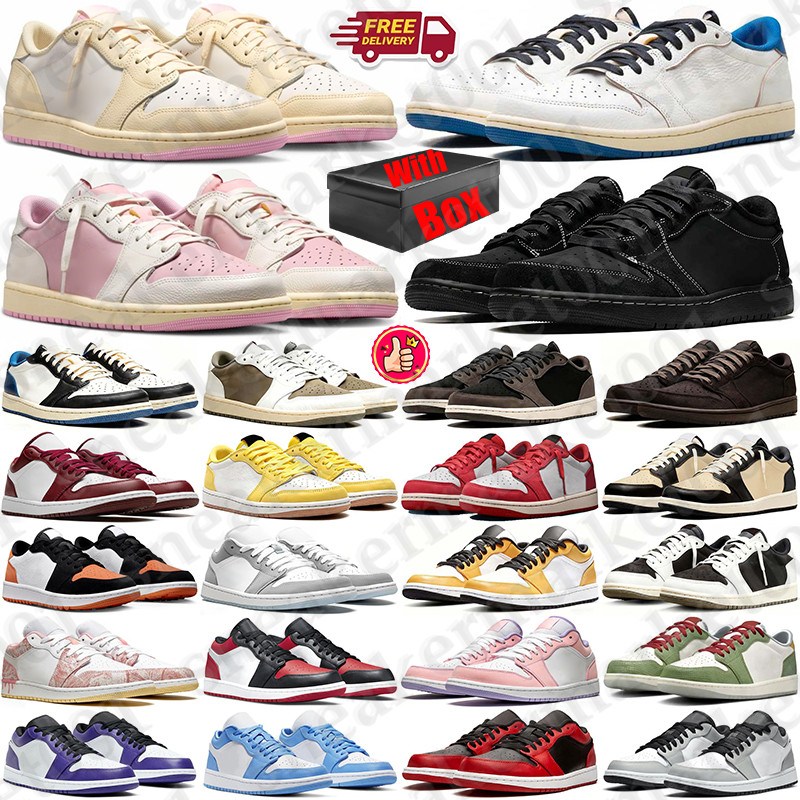 Free Shipping With Box Designer Basketball travi travis scort scoot1s scoots scottjordan low 1 1s lows Sport Shoes sneakers for mens womens d h gate