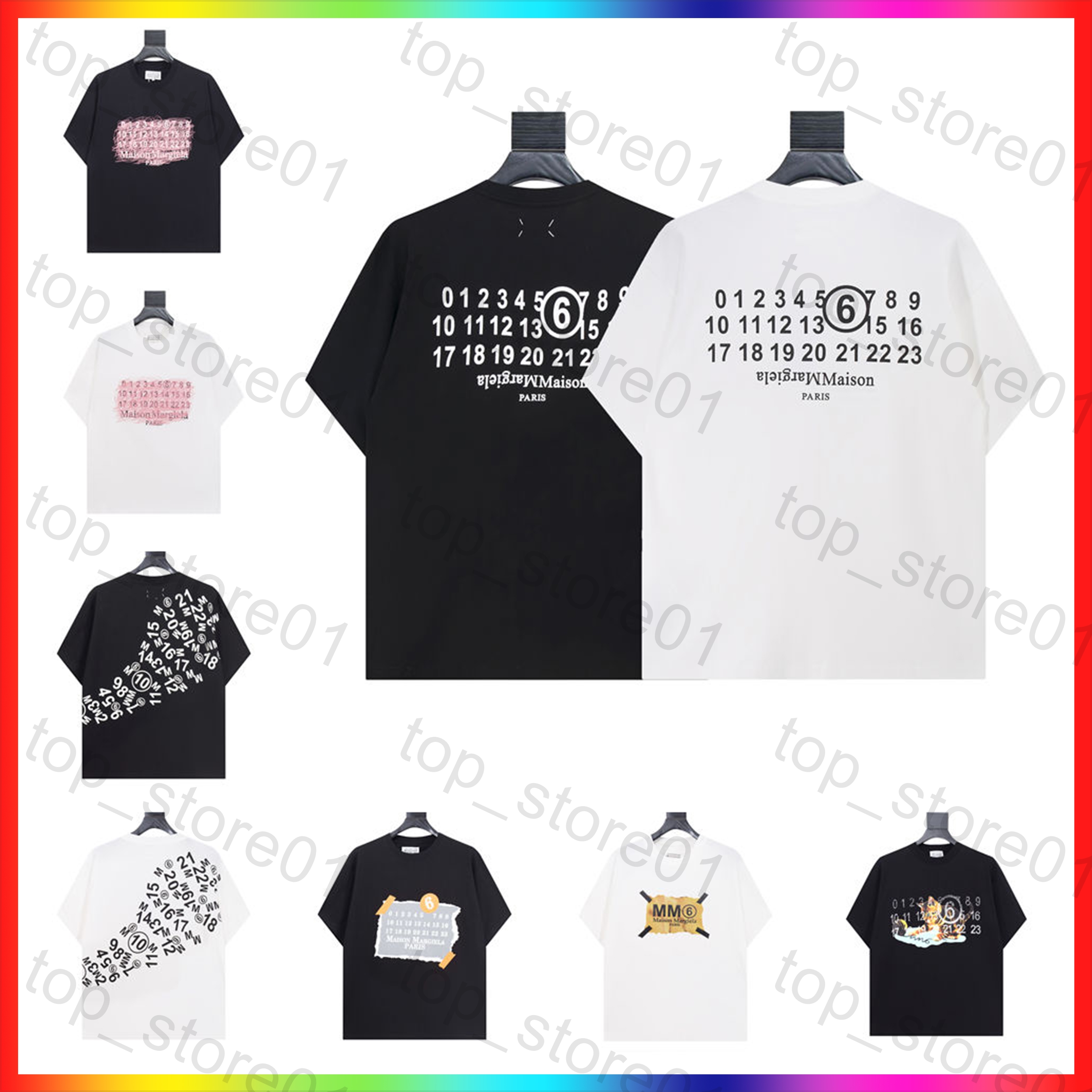 2026 designer clothes Masion Shirt summer fashion mens clothing digital graphic t shirt classic trend letter print tee luxurys men women round neck