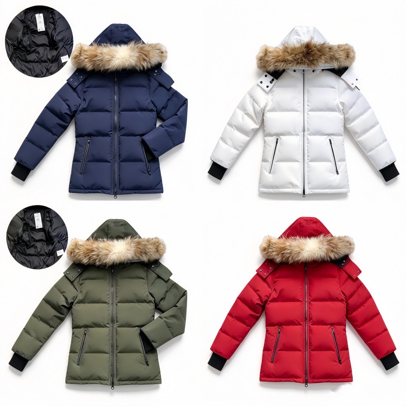 winter jacket women canada Down Long Coat Large Pocket Fur Collar Thermal Top Female womens autumn winter Large Clothing Coats Doudoune Femme