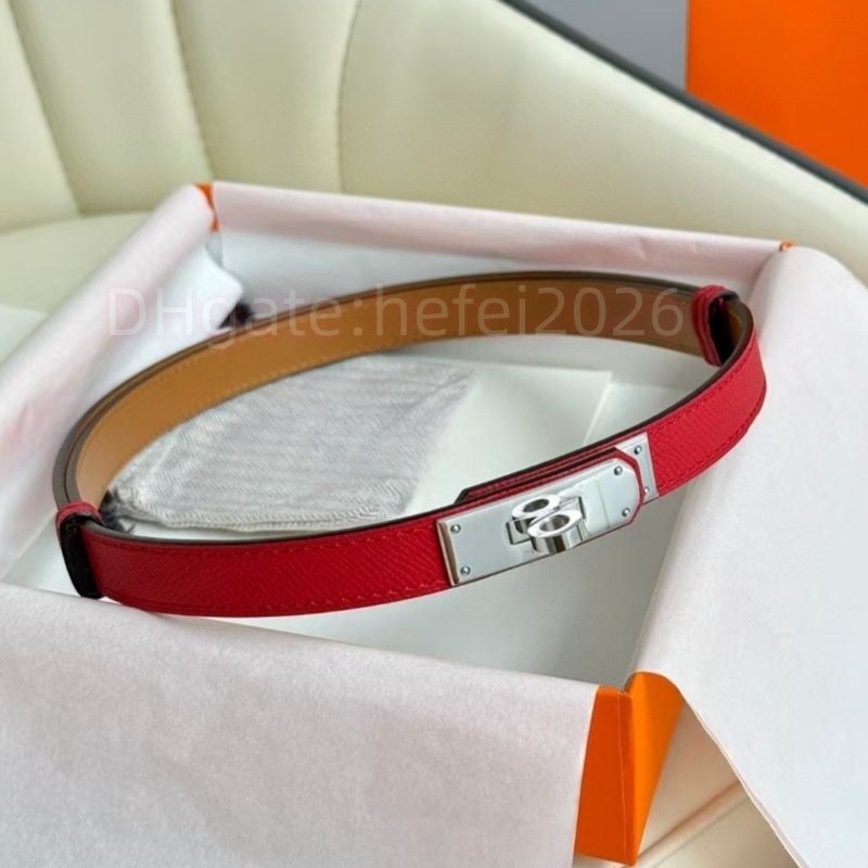Designer thin leather belts ceinture Adjustable waistband e soft small buckle ladies belt Stylish slim-fit unisex belt with an easy-fasten buckle.