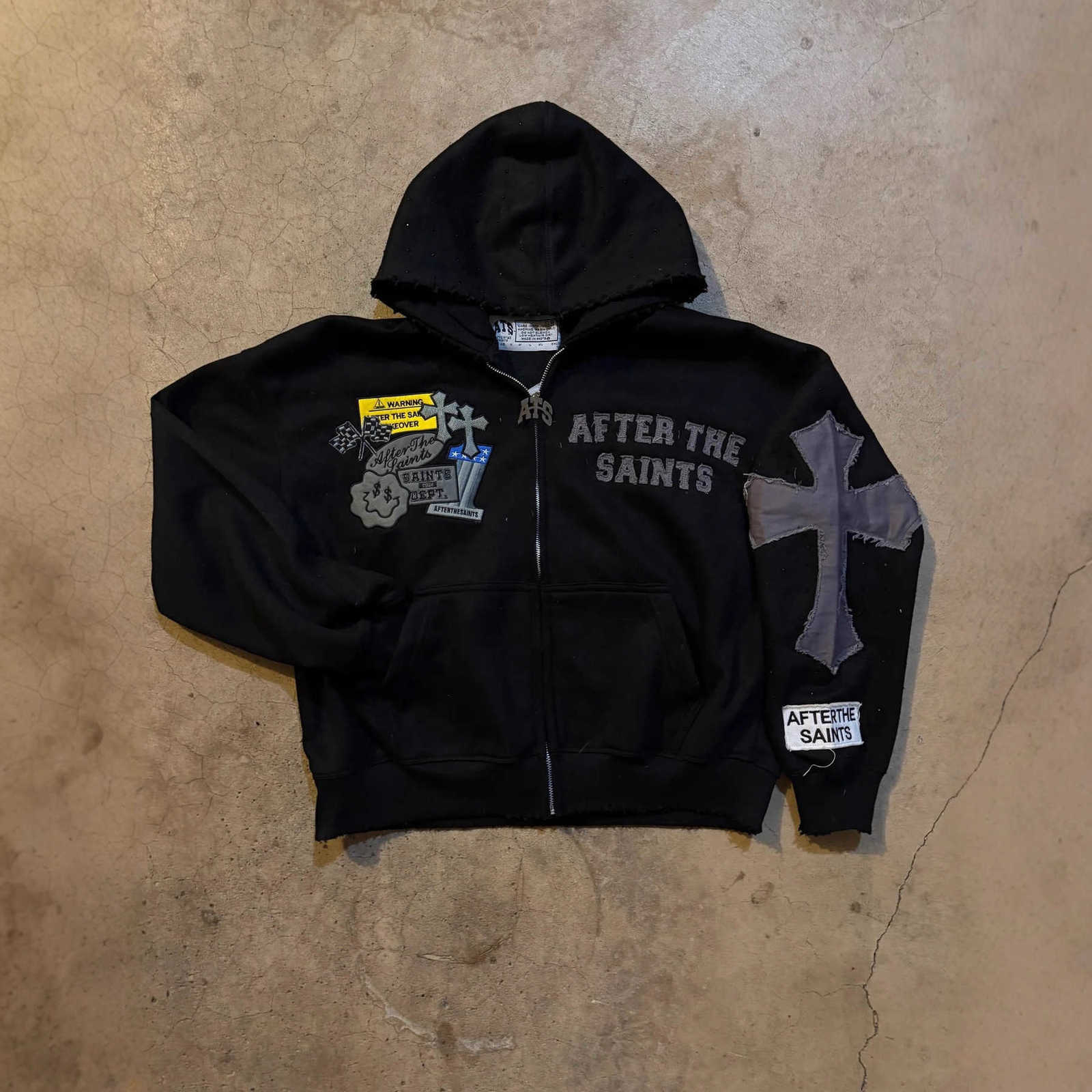 Y2K style American streetwear best-selling hooded casual hoodie with letter print outerwear trendy vest Q260928