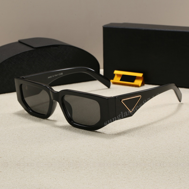 Designer sunglases for mens Rectangle cat eye Unisex Designer womens Goggle Beach Sun Glasses classic black Frame luxury design UV400 With Box