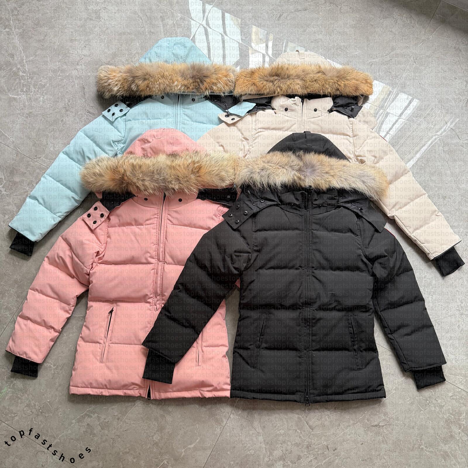 Down Jacket Designers Womens Puffer Jackets Winter Parka Coat Real Wolf Fur Outdoor Wyndham Windbreaker Outerwear Removable Hooded jacket XS-2XL