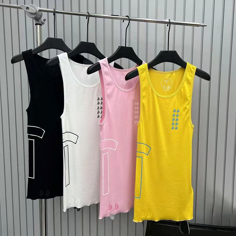 Luxury Women Round Neck Vests Casual Solid Color Sleeveless Slim Fit Tanks Summer Beach Versatile Chic Long Singlets