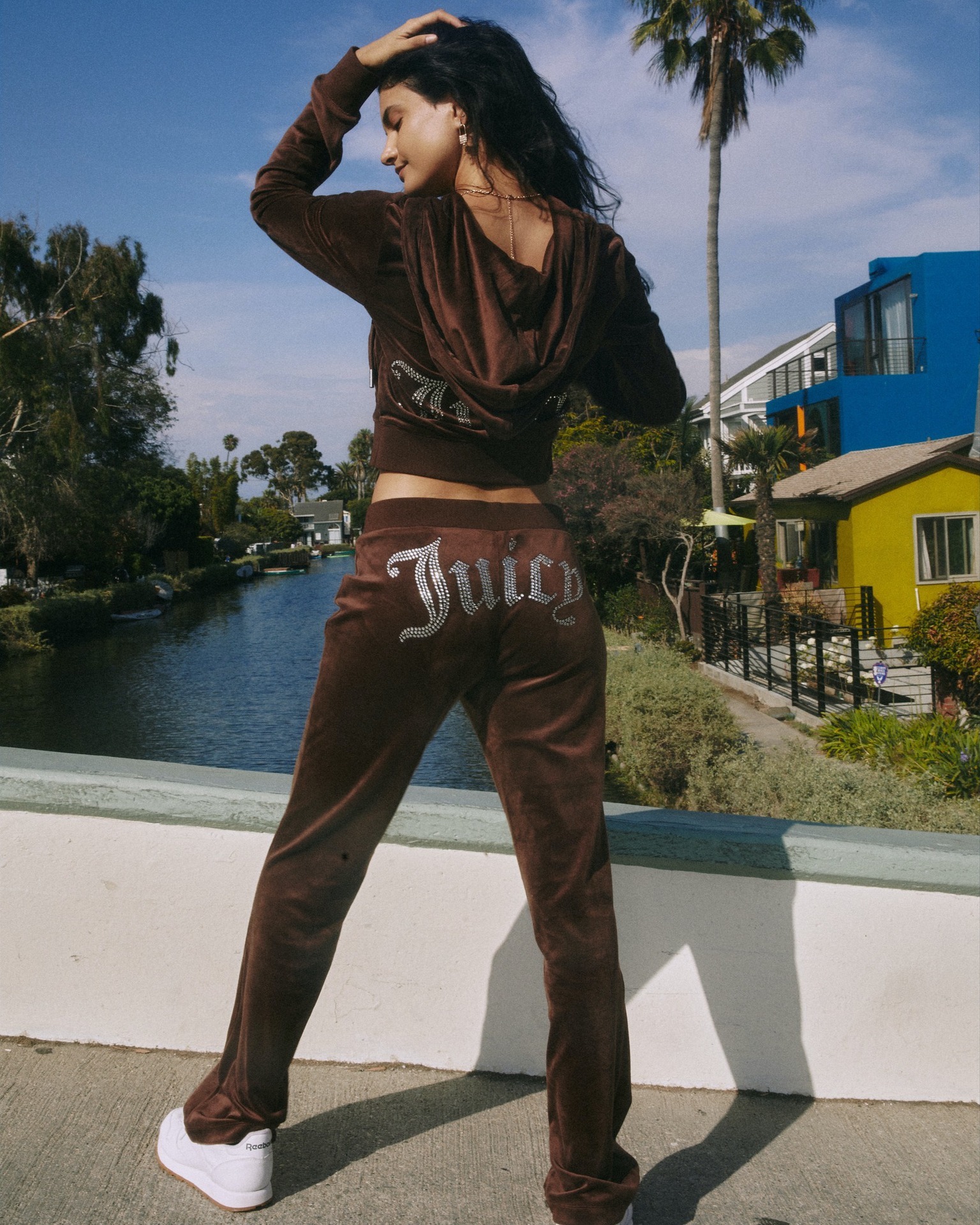 Juicy Tracksuit Women Y2k Velour Tracksuit Rhinestone Juicy Letter Zip Up Hoodie Flare Pants Two Piece Set Pink Streetwear Fall Winter Plus Size Jui