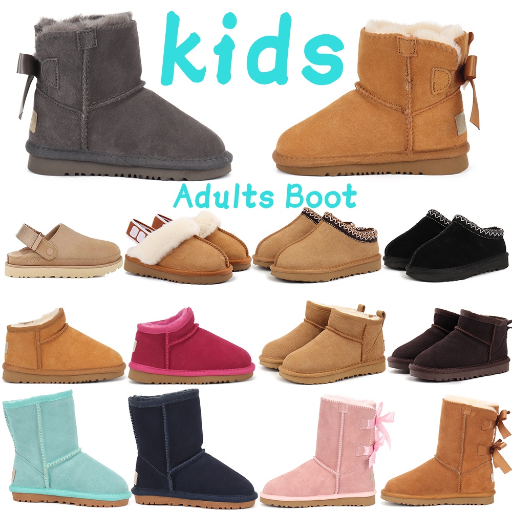 Kids Boots Toddler boots Adult Boots Baby Tasman Slippers Australia Childs Snow Booties Platform Winter Fur Ankle Booties Ultra Mini Boys Girls With