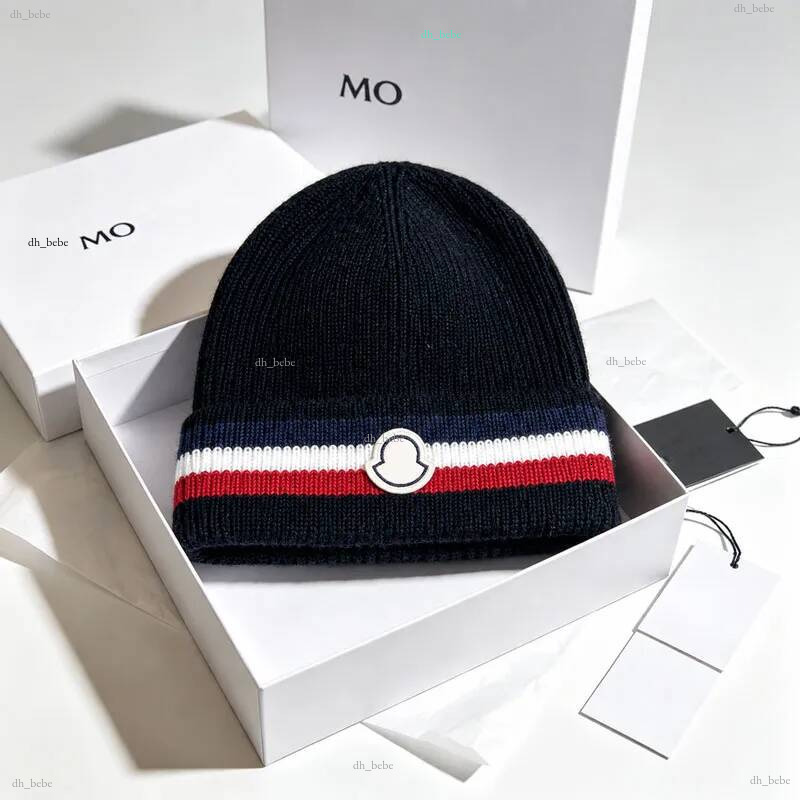 Designer pour femmes hommes bonnets couleur classique bloqué laine tricot crâne automne hiver extérieur chaud chapeau de ski élégant polyvalent