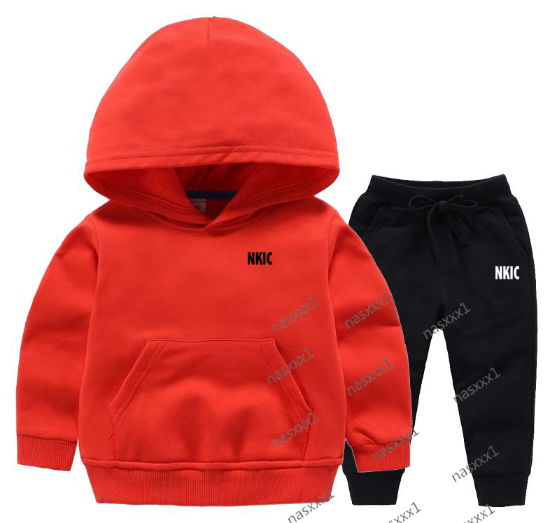 Ensemble 2 pièces pour enfants, pull à manches longues, sweat à capuche, pantalon, survêtement, manteau de basket-ball, marque décontractée, prin