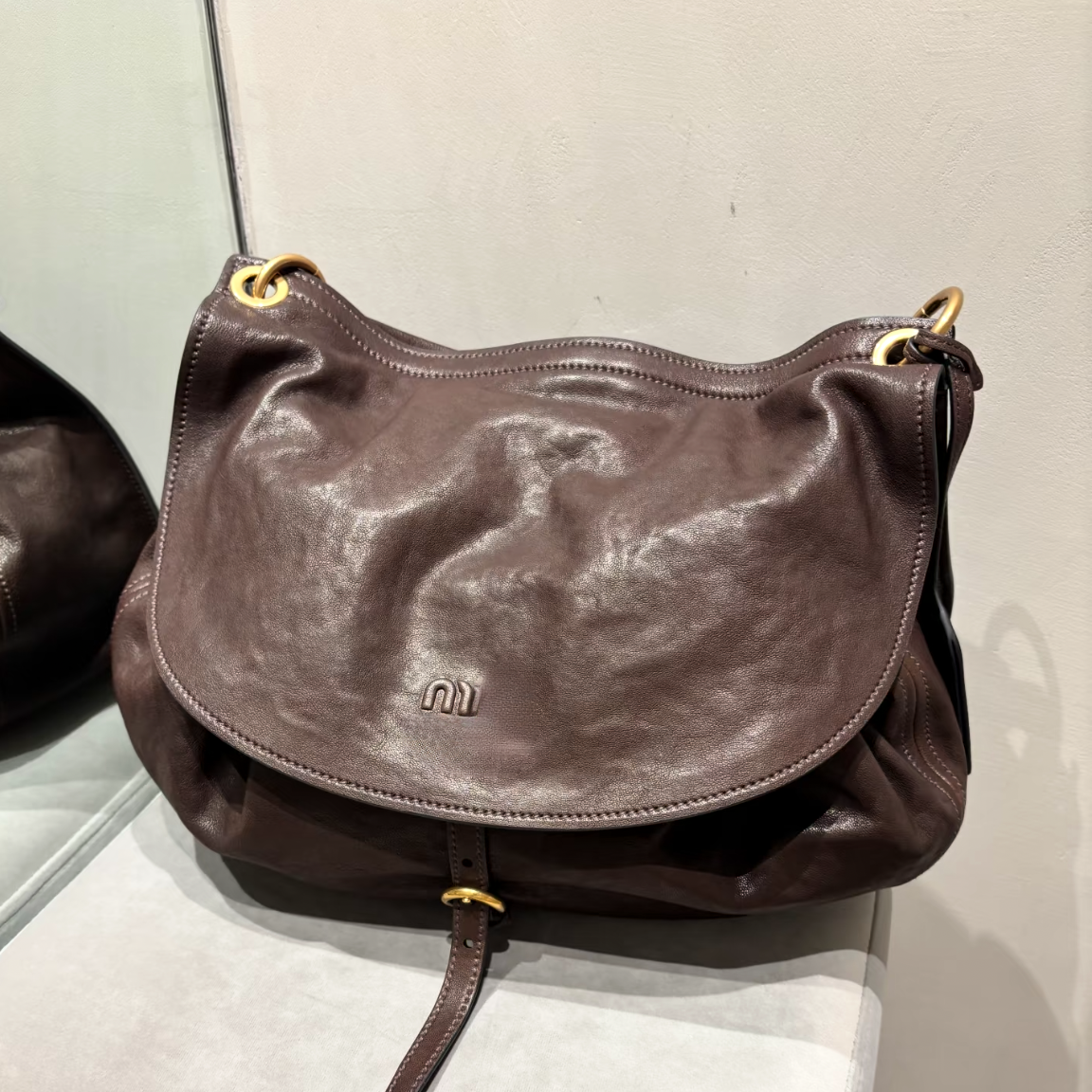 Designer Large Vintage Saddle Bags Women Aged Soft Leather Braided Handle Detachable Wide Straps Flap Clasp Spacious Fall Winter Luxury Chic