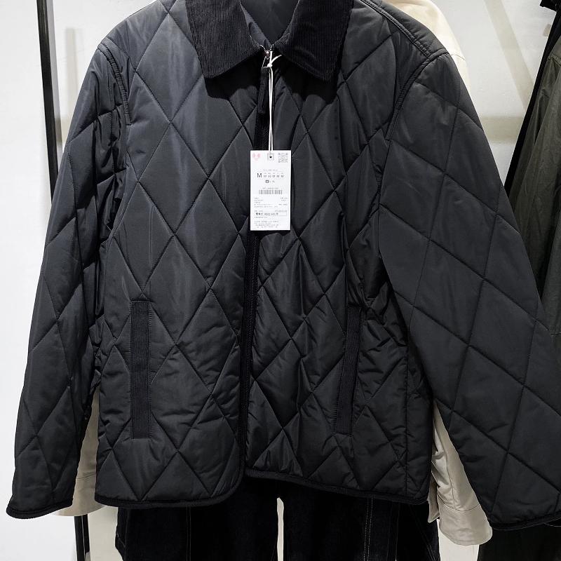 Veste matelassée pour hommes, best-seller de styliste, automne hiver, manteau rembourré léger, revers zippé sur le devant, solide, chaud, vêtemen