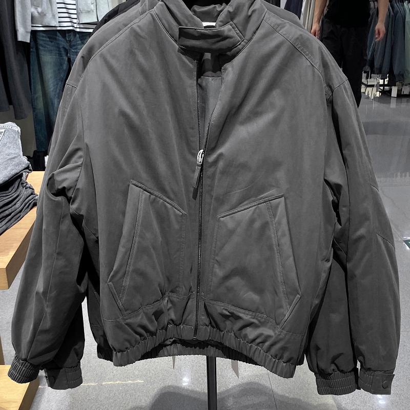 Designer Best-seller Hommes Hiver Lâche Col Montant Tech Tissu Veste Rembourrée Épais Chaud Zip Up Manches Longues Casual Manteau D'extérieur