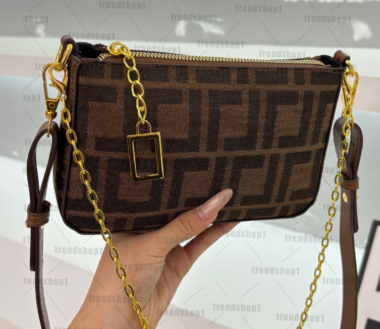 Designer bag new High quality Women Crossbody baguette Bags Luxury Brand Vintage Shoulder Canvas Messenger Bag Underarm half moon Handbag Purse Wall