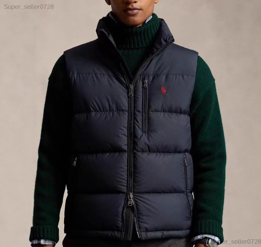 Polos Men Vest Puffer Coat Designer Polo Jackets Puffer Jacket Vests Woman Coat Ralps Gilet Body Warmer Winter Thick Outerwear Full Label Jackets Bo