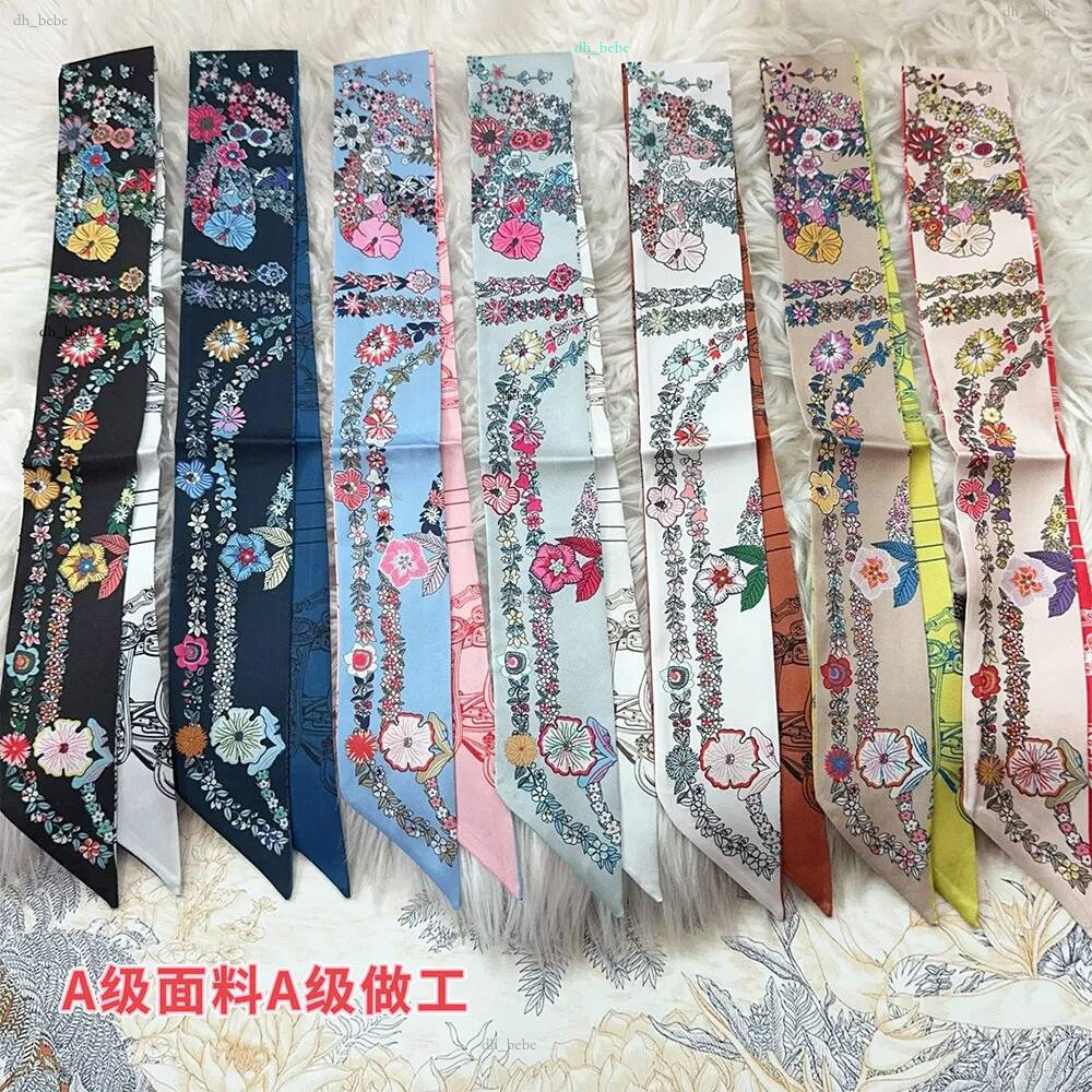 À la mode Long été nouveau Style rose filles foulard en soie sac ruban bandeau femmes cravate cheveux courts décoration