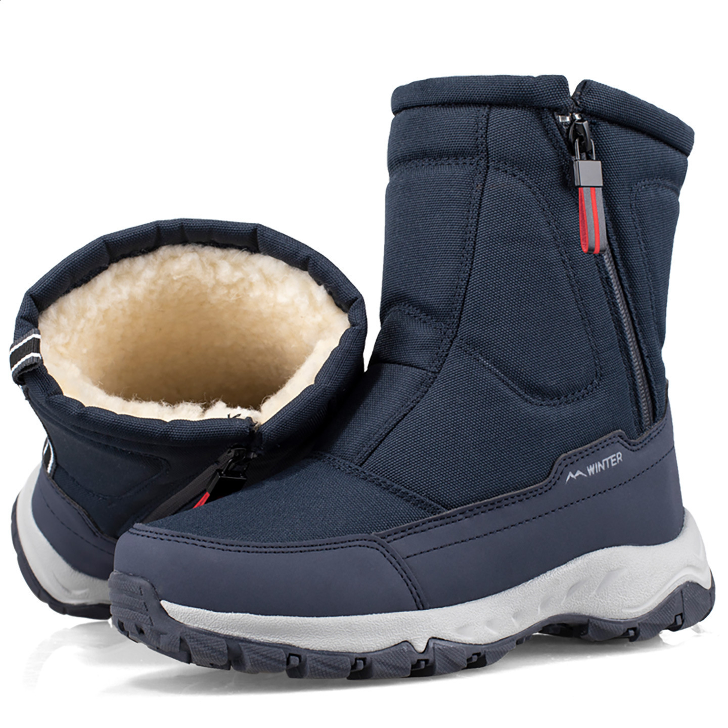 Mens Winter Waterproof Insulated Shell Warm Inner Comfortable Outdoor Snow Boots 260810