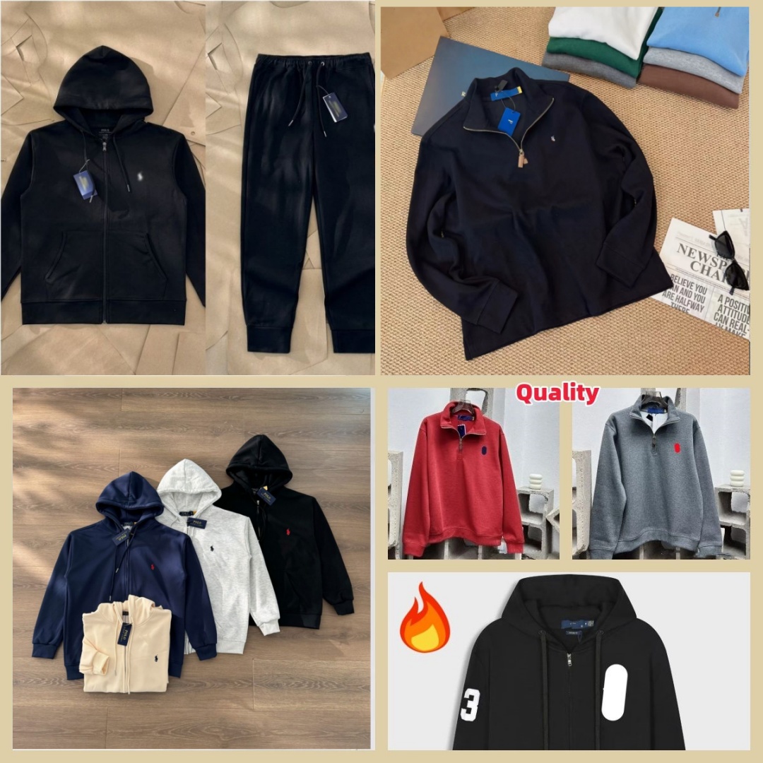Tracksuit Men Tracksuit Designer Polo Jacket Zip up Hoodie High Quality Fashion Brand Polos Men Suit Spring Autumn Womens Two-Piece Sportswear Casua
