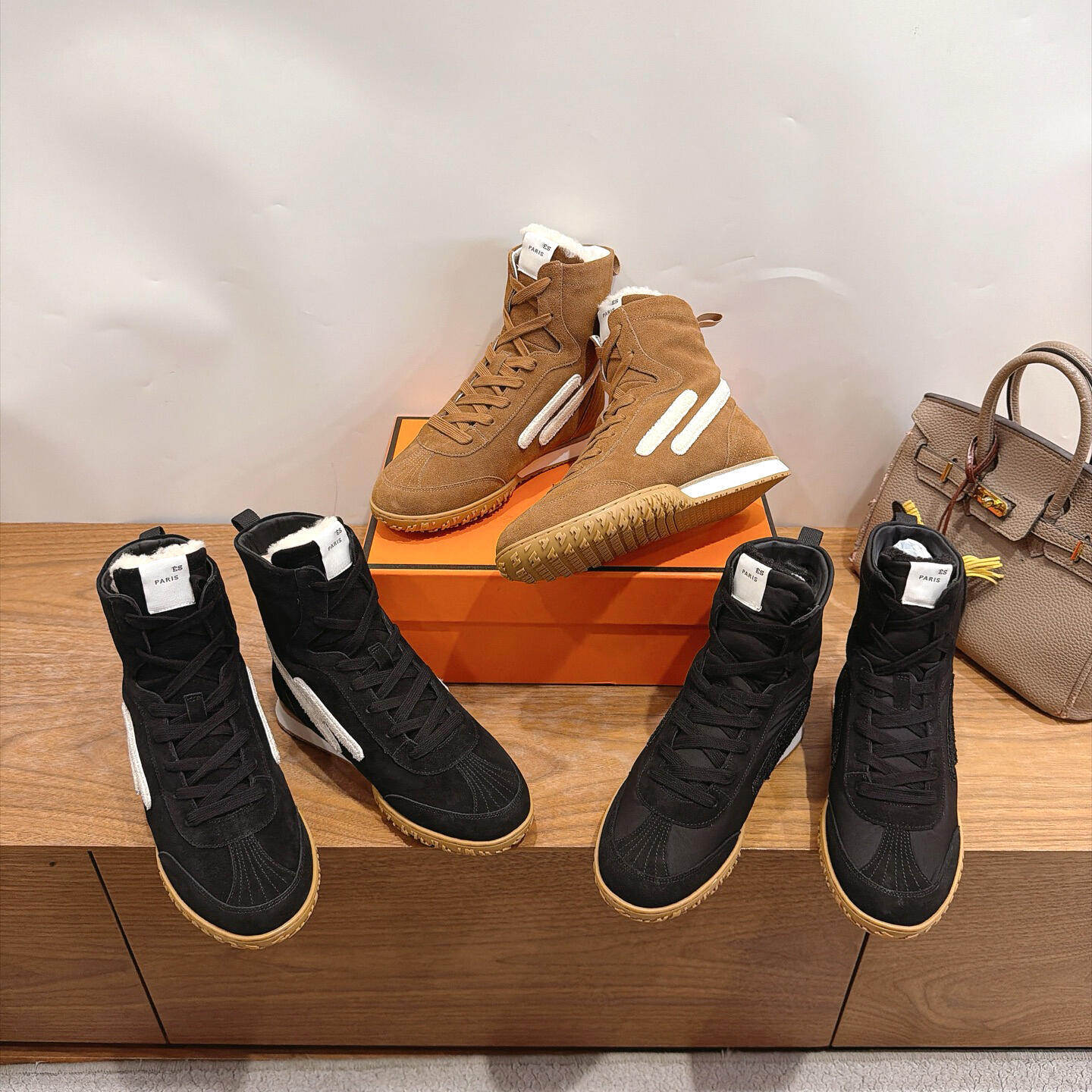High quality Snow Boots Fur Mid calf boots Suede Women Fleece Lined Ankle Winter Warm dress shoe Wool luxury Fashion Classis Platform shoe 1 1 Desig