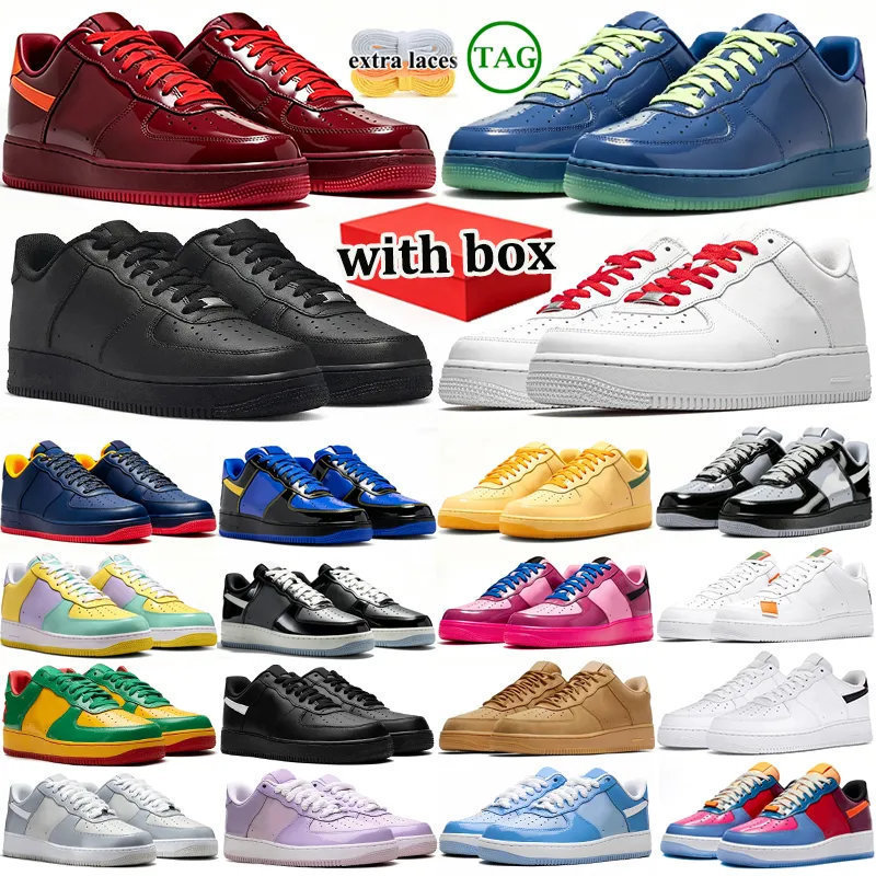 with box Designer Shoes Casual Running Sneakers Classic 1 Triple Black Red Wheat Panda Utility Starstruck White Ice Outdoor Sports Runners Mens Wome