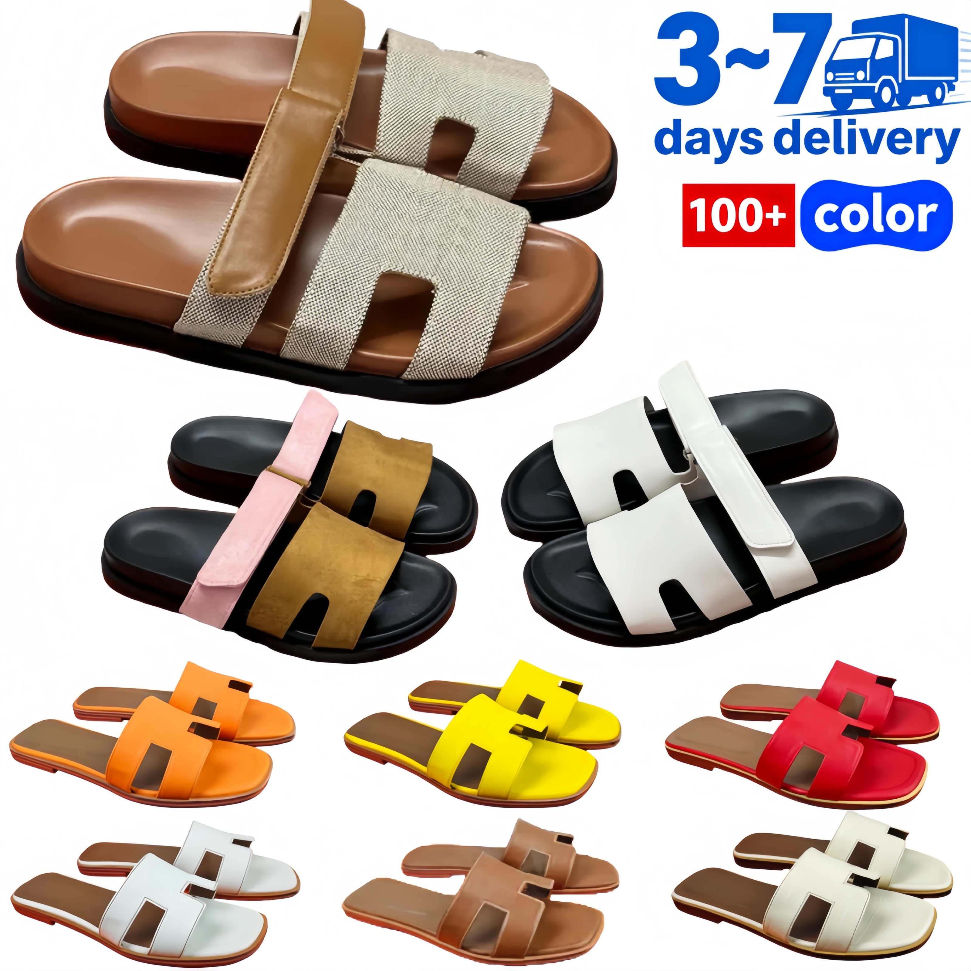 Women Cross Border 2026 In Stock Versatile Outdoor Slippers Flat Beach Sandals Seaside Casual Comfort Foreign Trade Summer Shoes All Sizes
