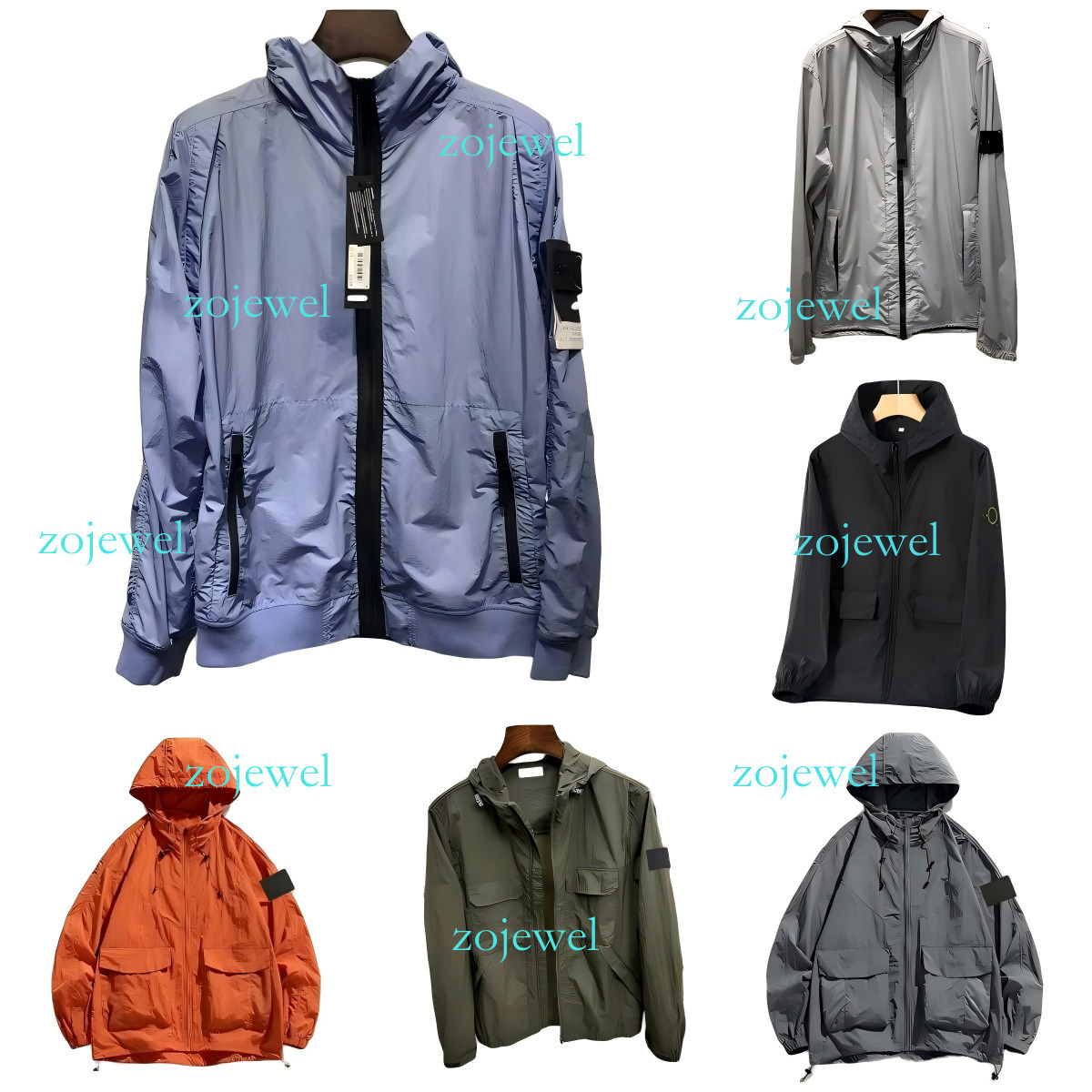 stone Mens Hooded Windbreaker Jacket Lightweight Waterproof Sun Protection Coat Zip Up Casual Streetwear Outdoor Running Hiking stone Jacket 0ac