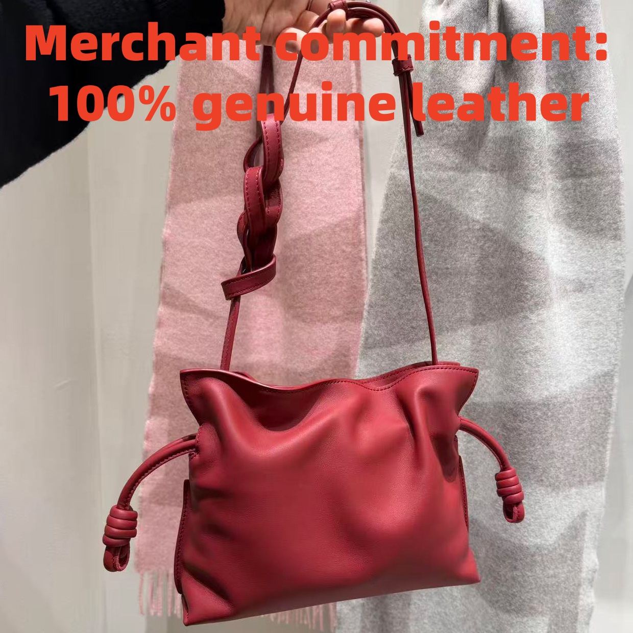 Womens Flamenco Lucky Bag leather Shoulder Bag mens crossbody bags Top quality fashion Underarm Evening Bags vacation Cala hand bags Scarf Joya cosm
