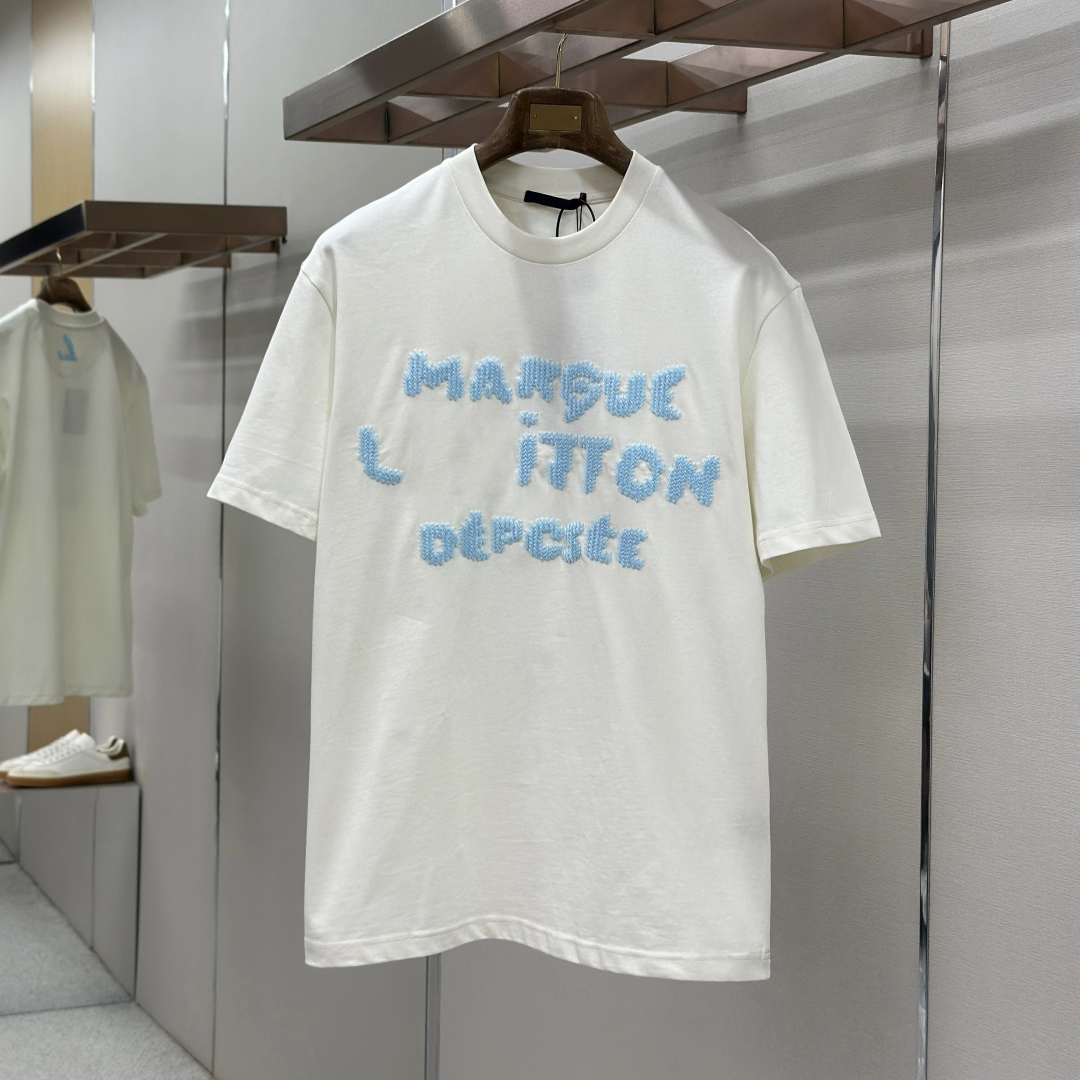 high quality designer t shirt, fashionable round neck printed letter polo, mens tshirt, 100% cotton, summer casual loose tshirt