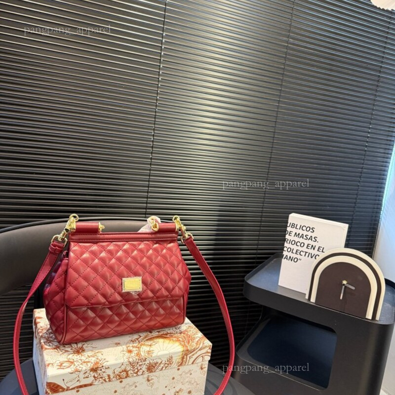 DG bag Mirror Quality designer purse Sicily bag Women Designer Handbag Top Handle Flapdolce bag Womens Bag Cross Body Daily commuting Versatile 18cm
