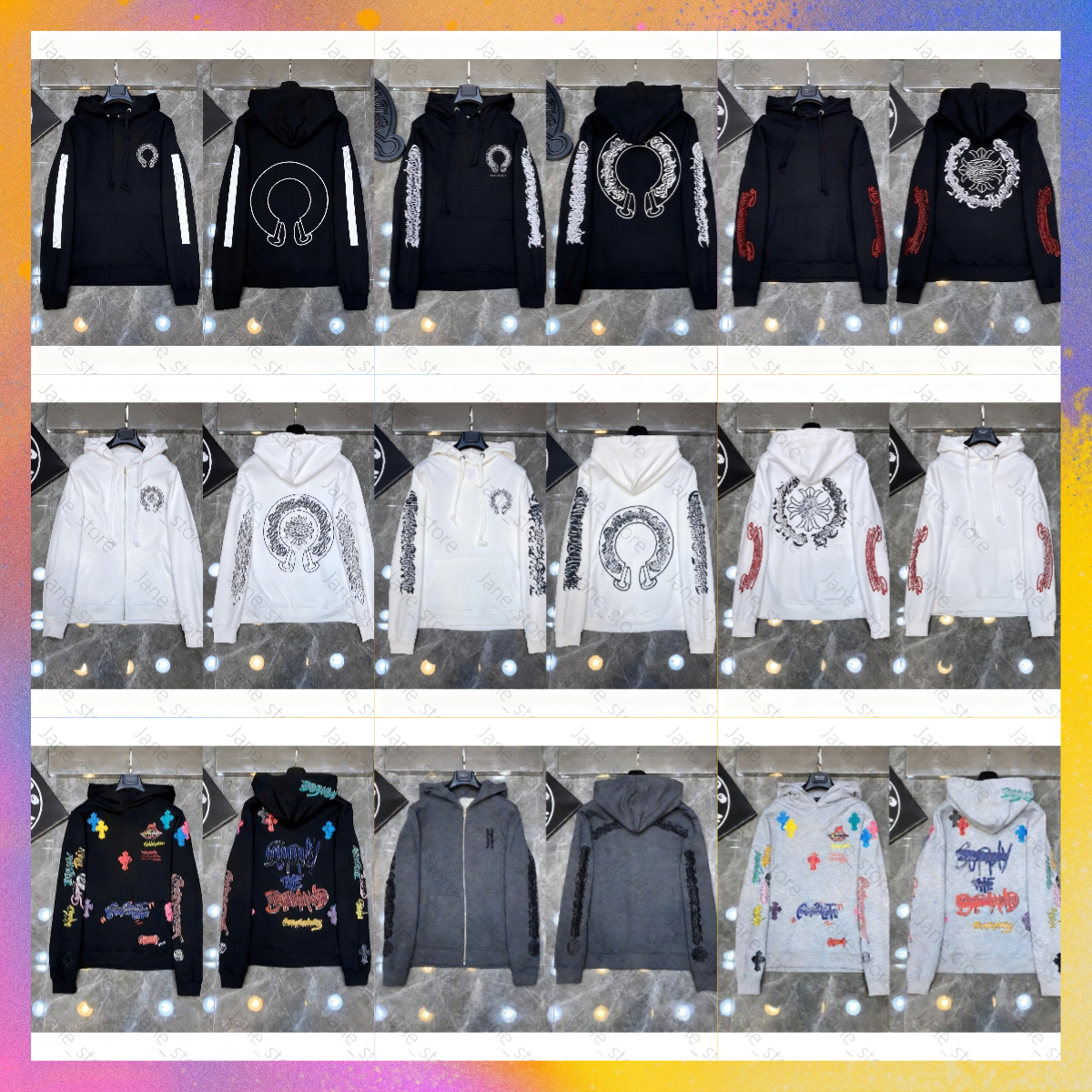 10A Designer Chrome Hoodie High Quality T shirt Sweatshirts Hip Hop loose sleeves hoodie Cardigan long sleeve longsleeve Men hoodies women sweaters