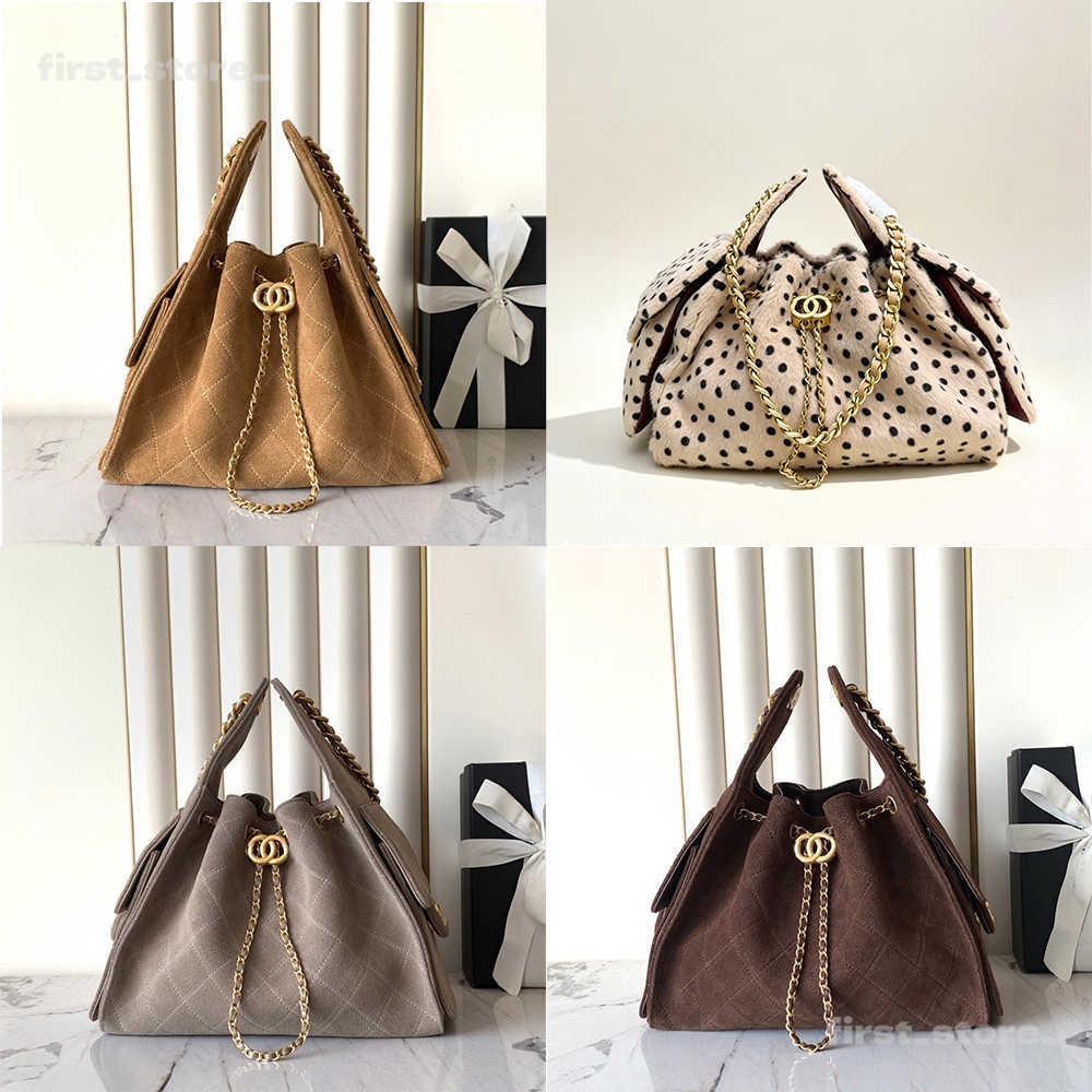 Totes Designer 25 hobo tote bags Drawstring Chain Hobo Bucket bag grain leather soft structured caviar mini Luxury Women Crossbody underarm suede Ha