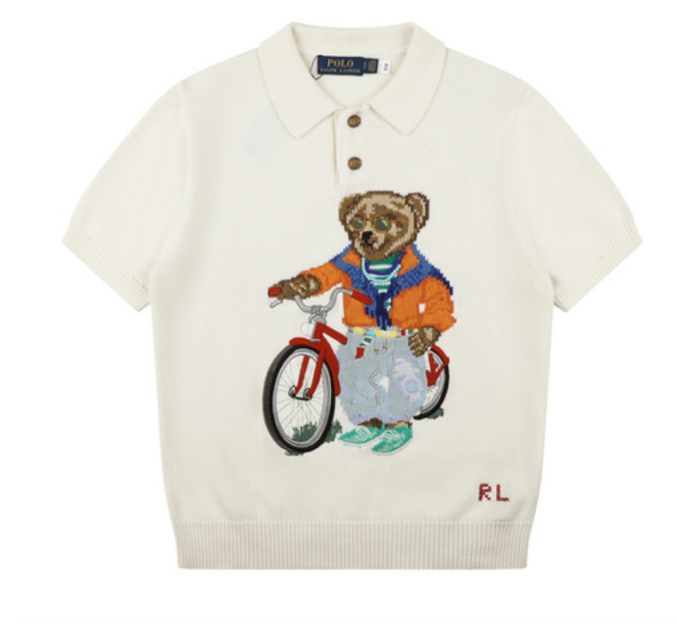 Pull tricoté bleu marine pour hommes et femmes, Polo col rond en coton, ample, rétro, mode décontractée, haute qualité